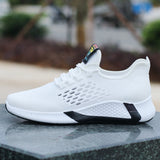 New Sports Shoes Men's Breathable Lace-up Running Shoes