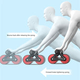 Double Wheel Abdominal Exerciser Roller Waist Trainer for Core Strength