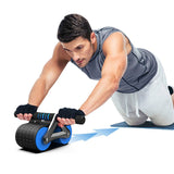 Double Wheel Abdominal Exerciser Roller Waist Trainer for Core Strength
